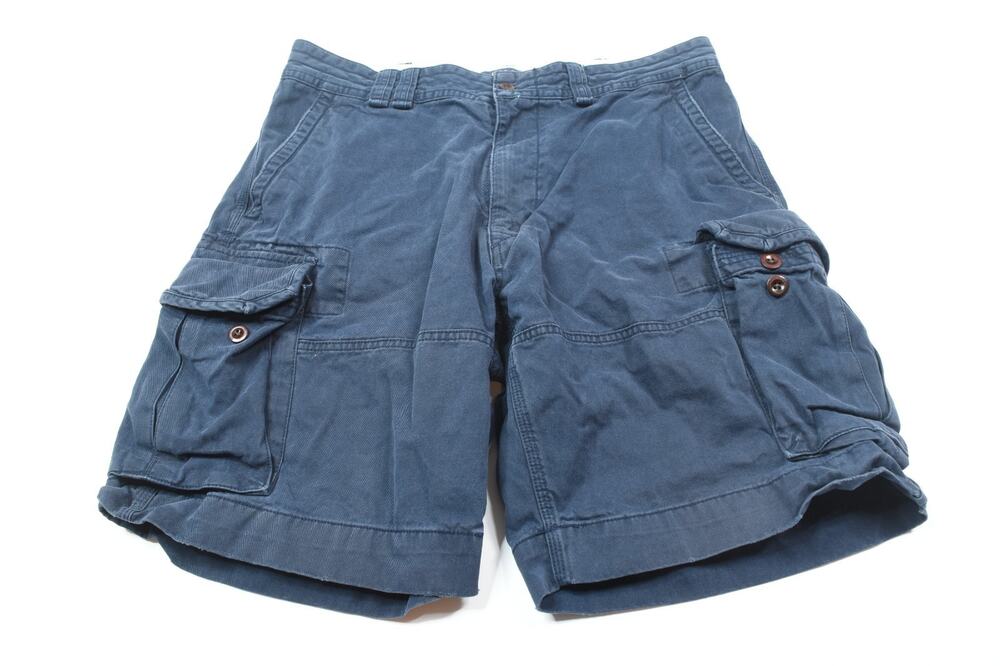 Polo Ralph Lauren Cargo Chino Shorts Mens 36 Blue Cotton Classic Fit 10" Casual